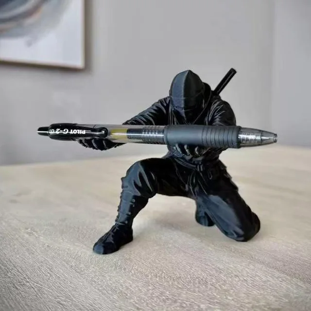 Ninja 3D Printed Desktop Organizer Pen Holder Multi-Functional Pen Stand Creative Gift Cultural and Creative Desktop Decoration 4