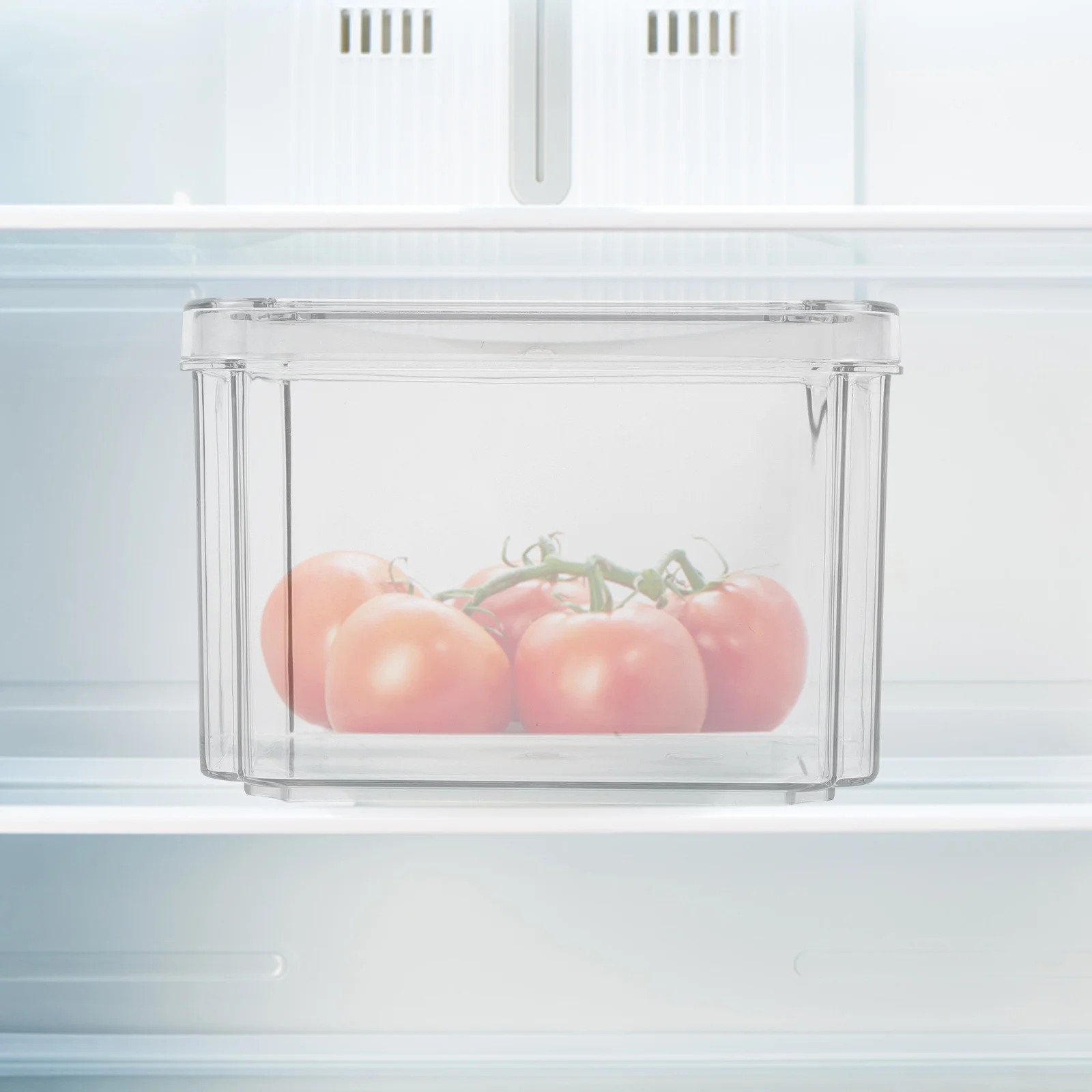 

3Pcs Fridge Drawer Bin Stackable Refrigerator Containers Clear Pantry Organizer Food Storage Case Clear Refrigerator Bin