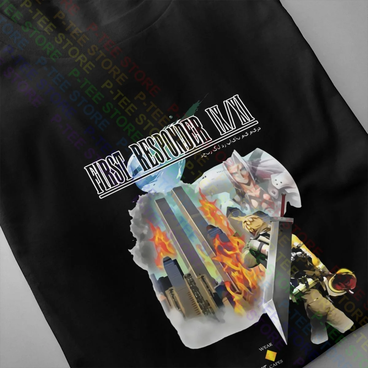 Final Fantasy First Responder 9 11 Shirt T-shirt Top Retro Harajuku Hot Deals Tee