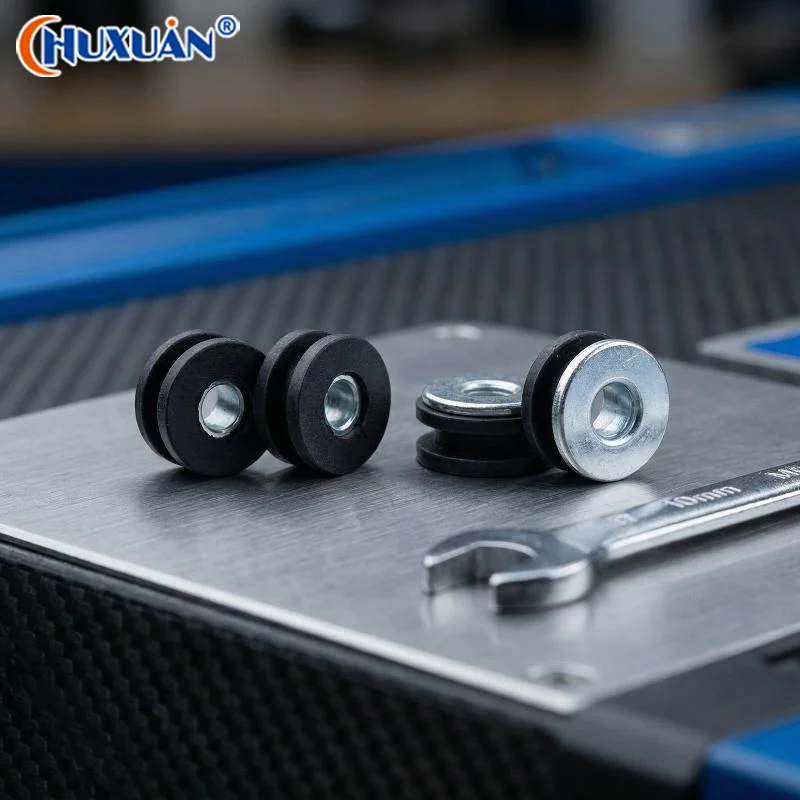 [Q]5 Sets Pressure Relief Cushion Motorcycle Rubber Grommets Bolt Kit DIY Accessories Circular Shock Absorber Pad
