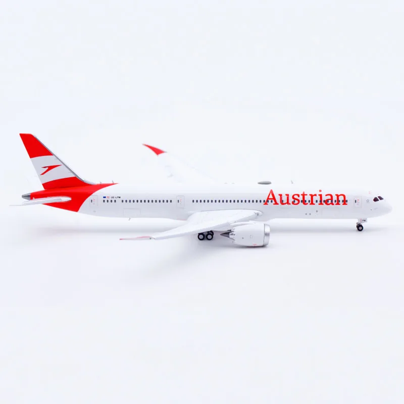 XX40263A سبيكة تحصيل طائرة هدية JC أجنحة 1:400 الخطوط الجوية النمساوية بوينغ B787-9 دييكاست نموذج طائرة OE-LPM اللوحات أسفل #6