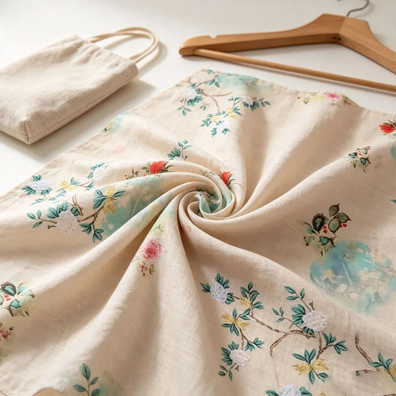 Ramie Fabric Plain Weave Lightweight Breathable Natural Fiber For Dress Sewing Home Textile High Quality New Arrival 2026