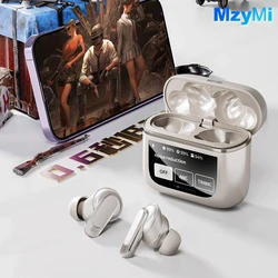 MZYMI Bluetooth 5.3 Headset Wireless V8 Pro Noise Cancelling Headphones TWS Sports Earbuds Touch Screen Control Headphones