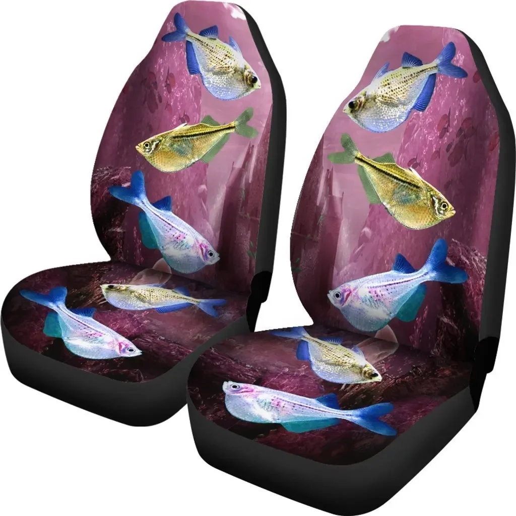 Common Hatchetfish (River Hatchetfish) Print Car Seat Covers Set 2 Pc, Car Accessories Seat Cover