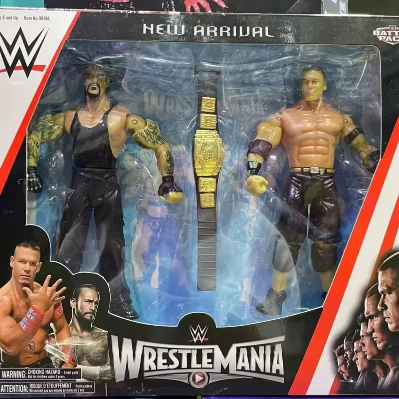 Wrestlemania Wrestler Original Wwe John Cena The Undertaker Figuras Rey Mysterio Figuras de acción Estatua de Pvc Modelo Niños Regalos juguete