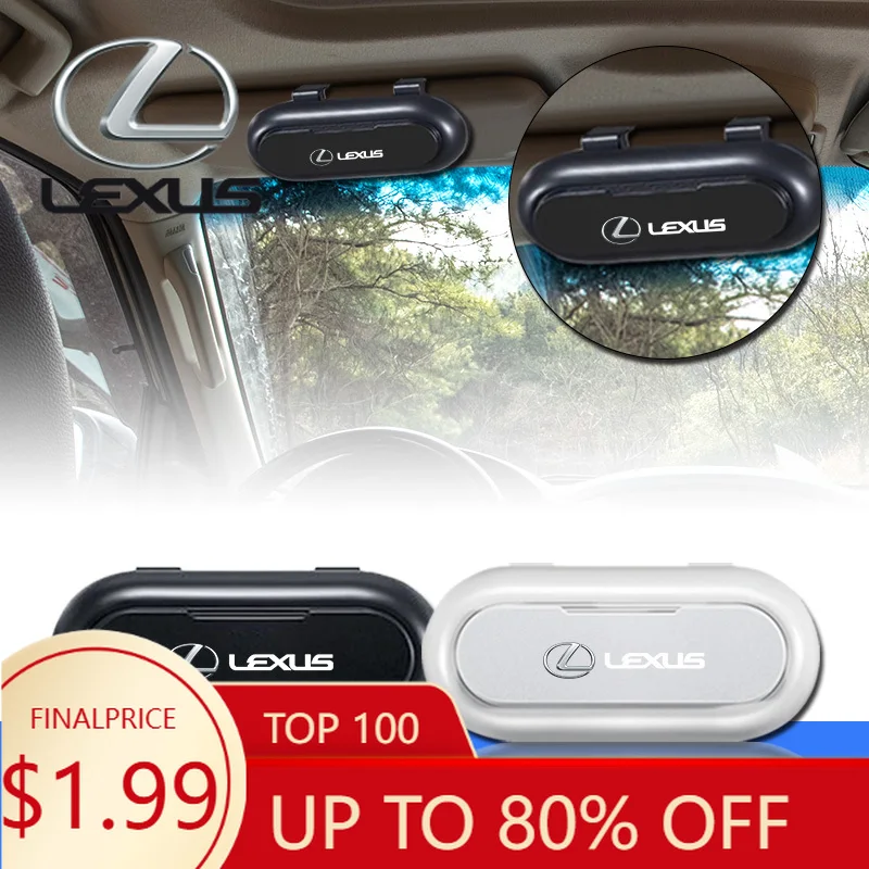 

Interior Mouldings Car Glasses Case Clip Sunglasses Storage Box Portable Auto Interior Accessories For Lexus CT ES LS GS IS HS L