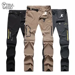 Men's Hiking Pants Trekking Convertible Quick Dry Lightweight Zip-Off Outdoor Travel Camping Fishing Pants