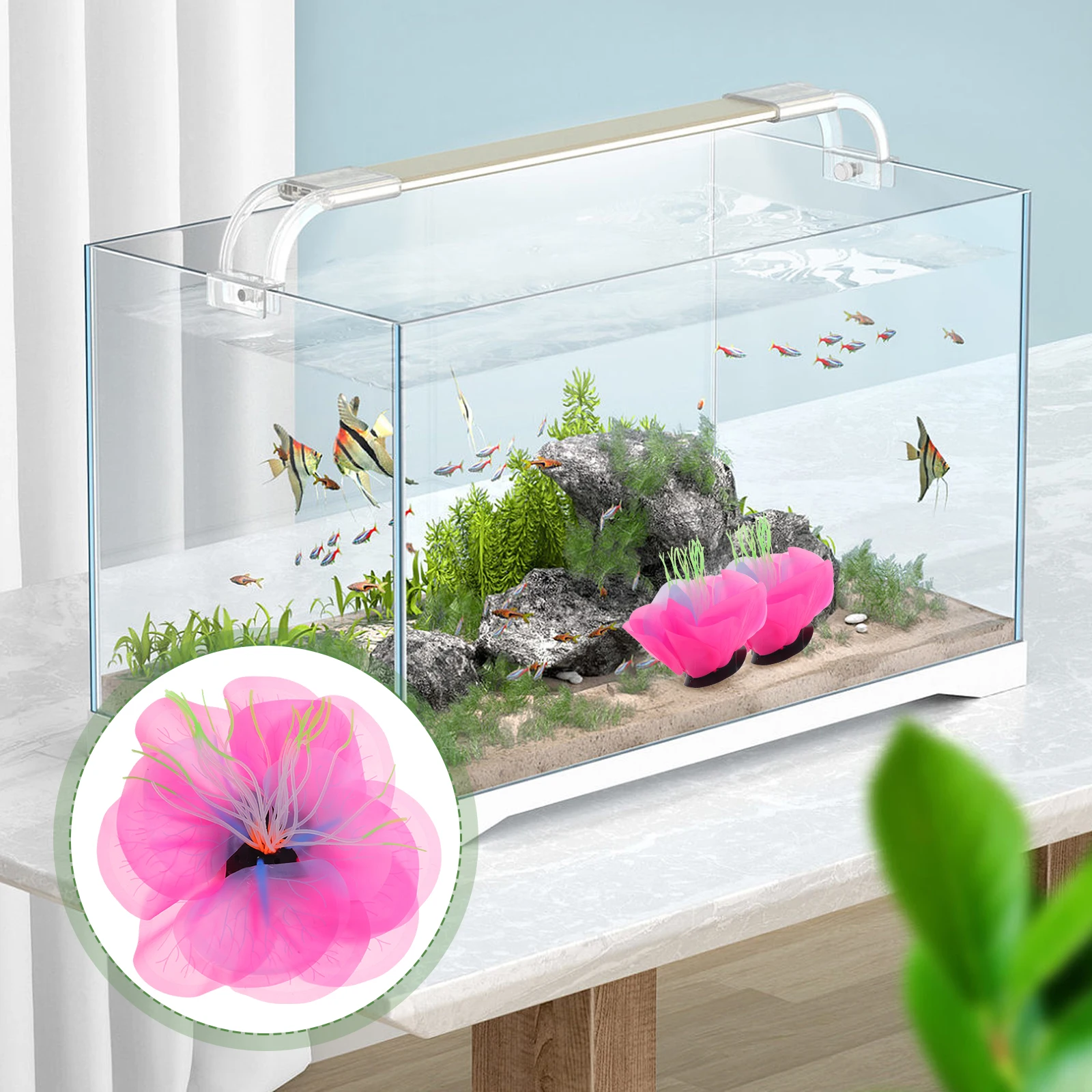 

Silicone Coral Fish Tank Plant Exquisite Creative Aquarium Decoration Synthetic Realistic Fish Tank Decor Household Aquarium