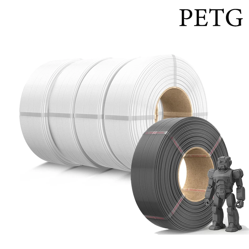 JAYO PETG – filament do drukarek 3D, 2 kg/5 kg, akcesoria do drukarek 3D, 1,75 mm, materiały do druku 3D, gwarancja braku pęcherzyków powietrza, do druku metodą FDM, idealny jako prezent dla majsterkowiczów. — zdjęcie produktu 7