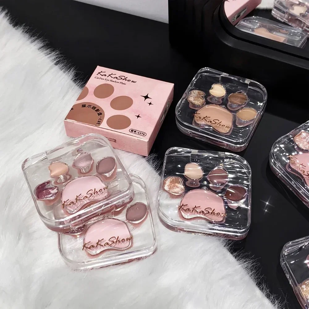 Urocza Naturalna Paleta Cieni do Powiek Brokatowa Paleta Cieni do Powiek z Różem Długotrwała Koreańska Paleta do Makijażu Oczu Kosmetyki Upiększające