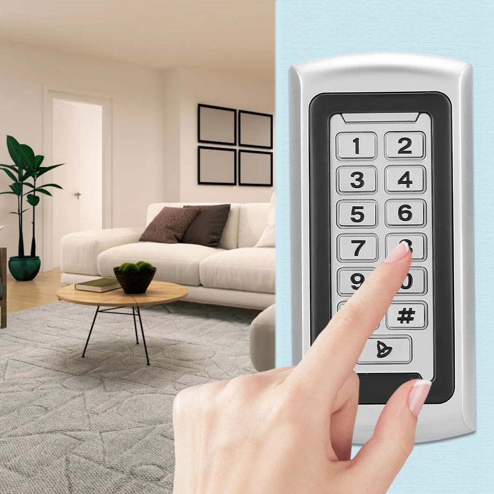 

RFID-клавиатура контроля доступа 125 кГц для улицы, на 2000 пользователей, Wiegand 26, с функцией учета рабочего времени