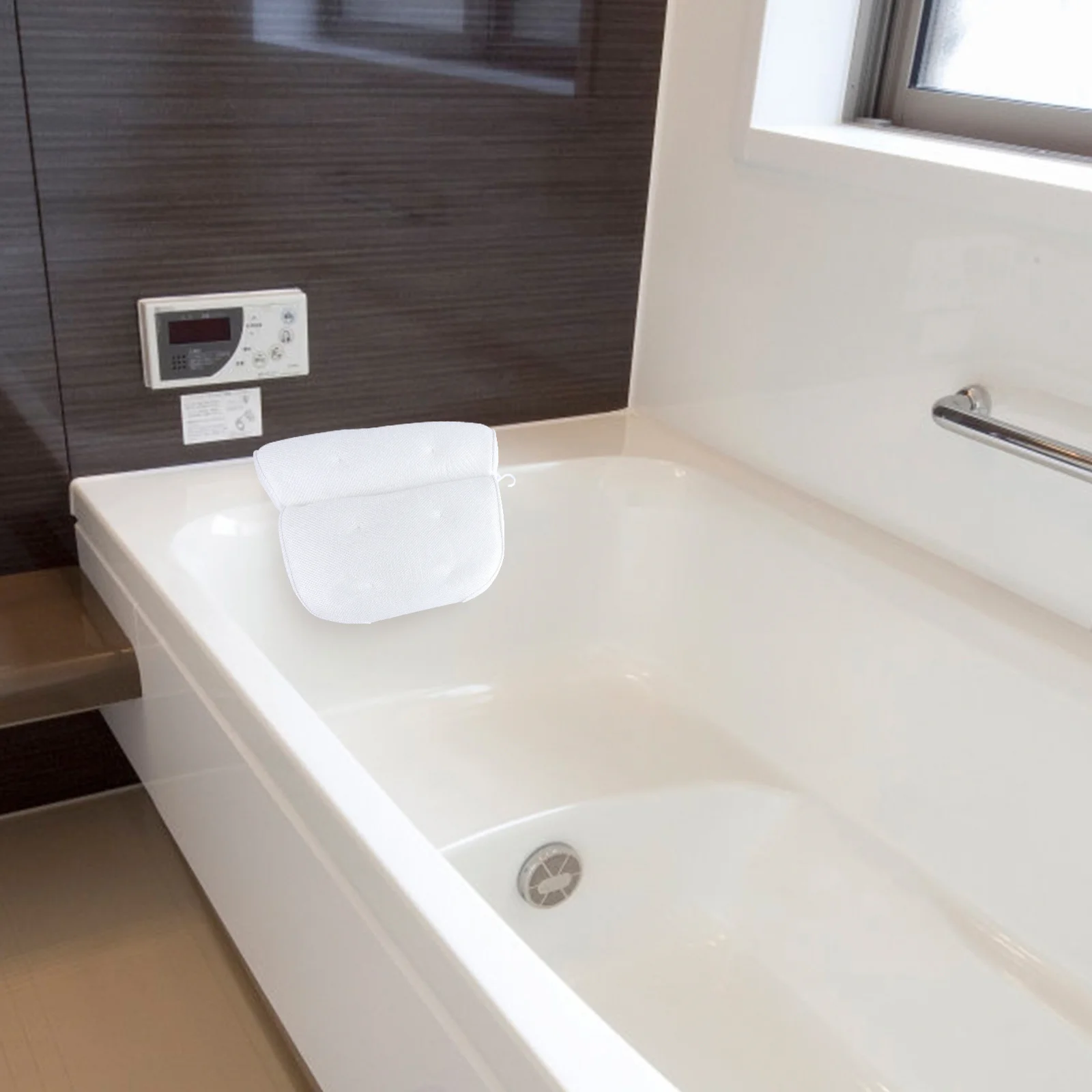 

Mesh Tub Back Neck Support Non-Slip Spa Cushion For Bathtub Massage Pillow Hot Bathtub Pillow Tub Pool White