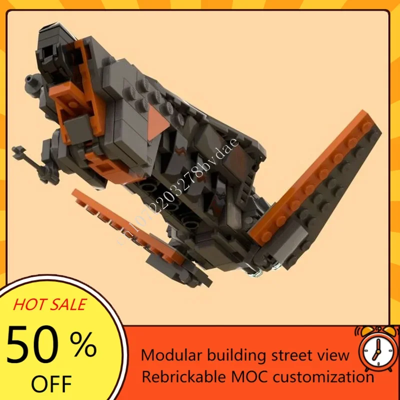 215PCS Fennec Shands "The Outcast" Guerra Spaziale Militare MOC SpaceShip Modello di Battaglia Puzzle Personalizzato FAI DA TE Educazione Assemblaggio Giocattolo Regalo