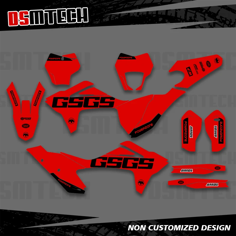 

DSMTECH For GASGAS GAS GAS MC EX EC 125 250 300 350 450 2021 2022 2023 Full Graphics Decals Stickers Motorcycle Background 003