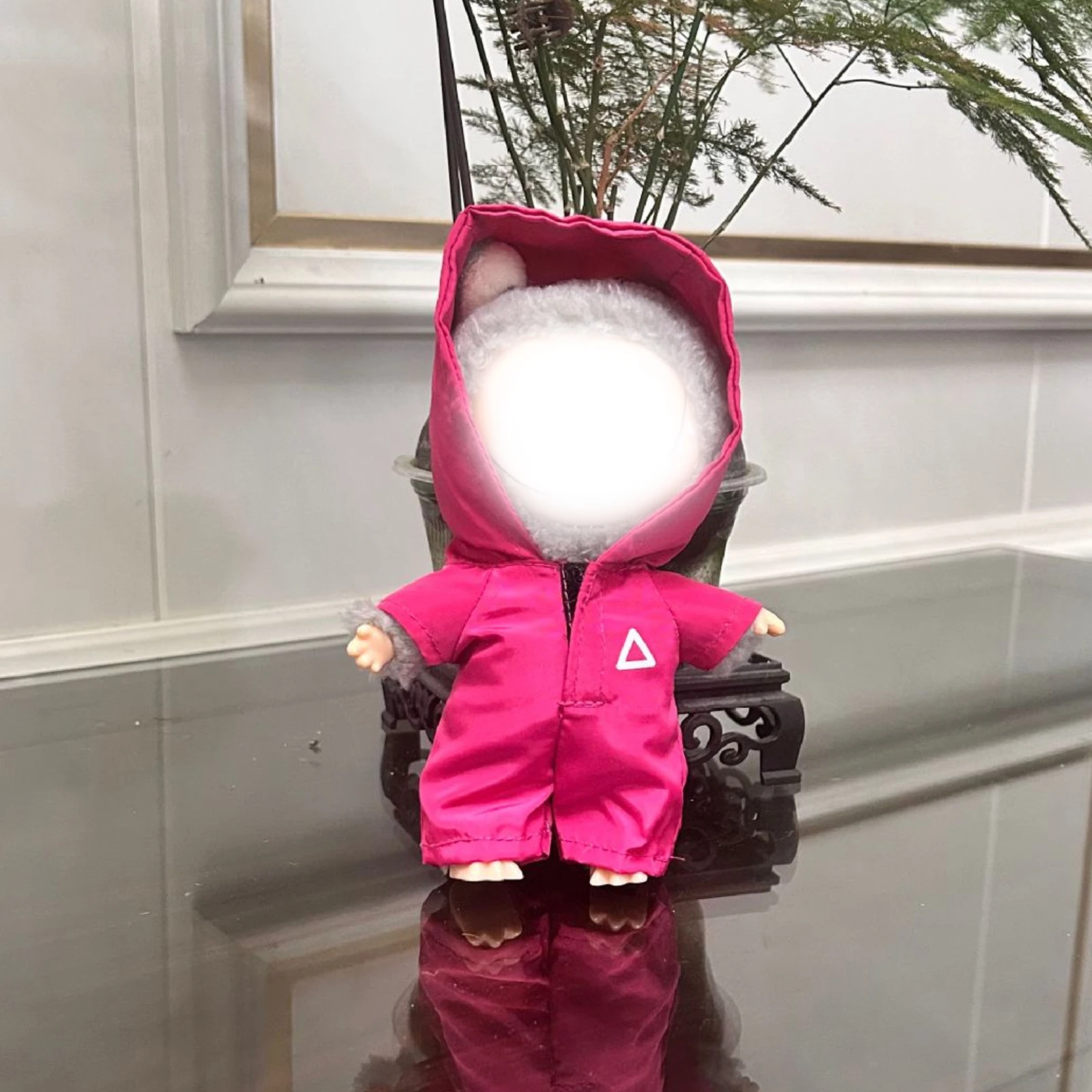 17cm La-bu-bu Doll Squid Guard Same Clothes La boo-boo V1 V2 V3 Cosplay Costume Hoodie Jumpsuit Plush Toy Clothing Doll Suit Gif