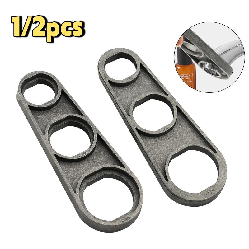 Multi-Purpose Toilet Faucet Repair Tool Set Wrench Bubble Remover with Six Different Specifications for Water Outlet Disassembly