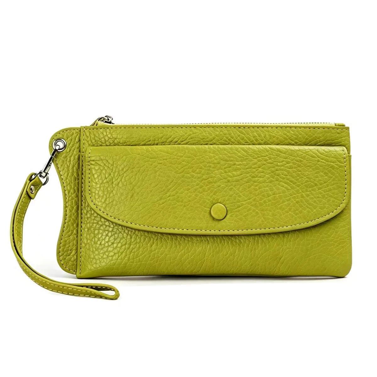 Women Genuine Leather Wallet RFID Card Holder Phone Coin Purse Ladies Daily Wristlet Clutch Bag 2026 New