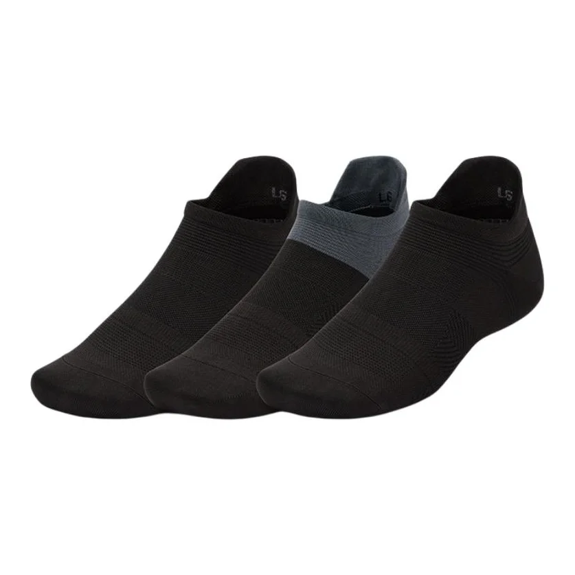 Under Armour Ankle Socks Unisex 3 Pack Black