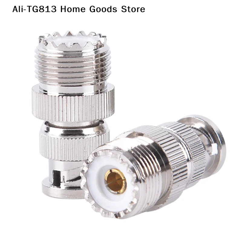 [TG813]BNC Male Plug To SO239 UHF PL-259 Jack RF Female Coaxial Adapter Cable Connector