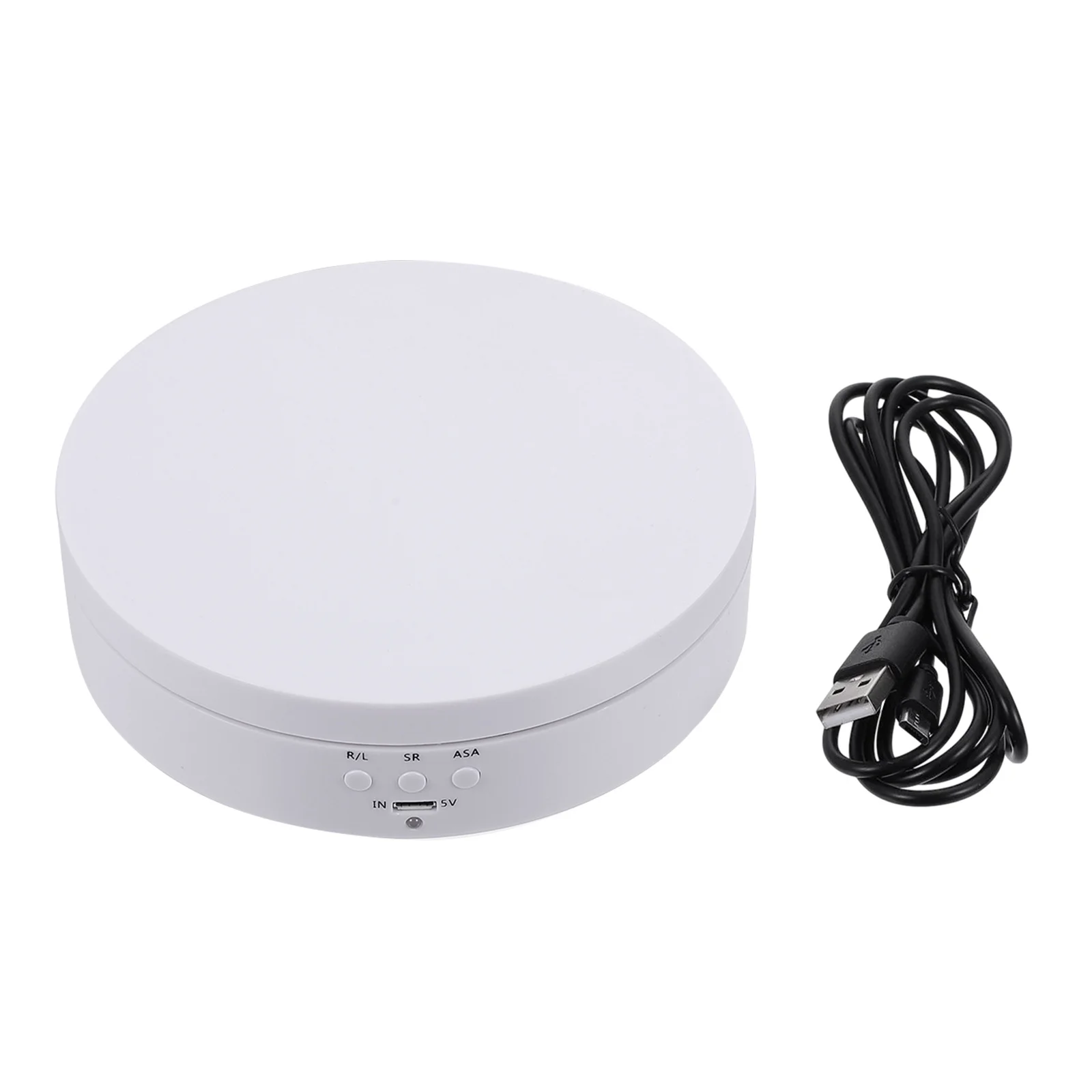 

1Pcs Rotating Display Stand ABS Material 360 Degree Chargeable Automatic Jewelry Display Rack Stable for Product Cake