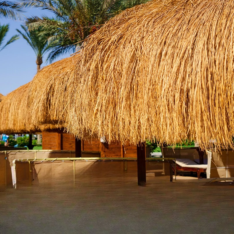 Roof straw playground Insulated outdoor thatch simulation thatch house