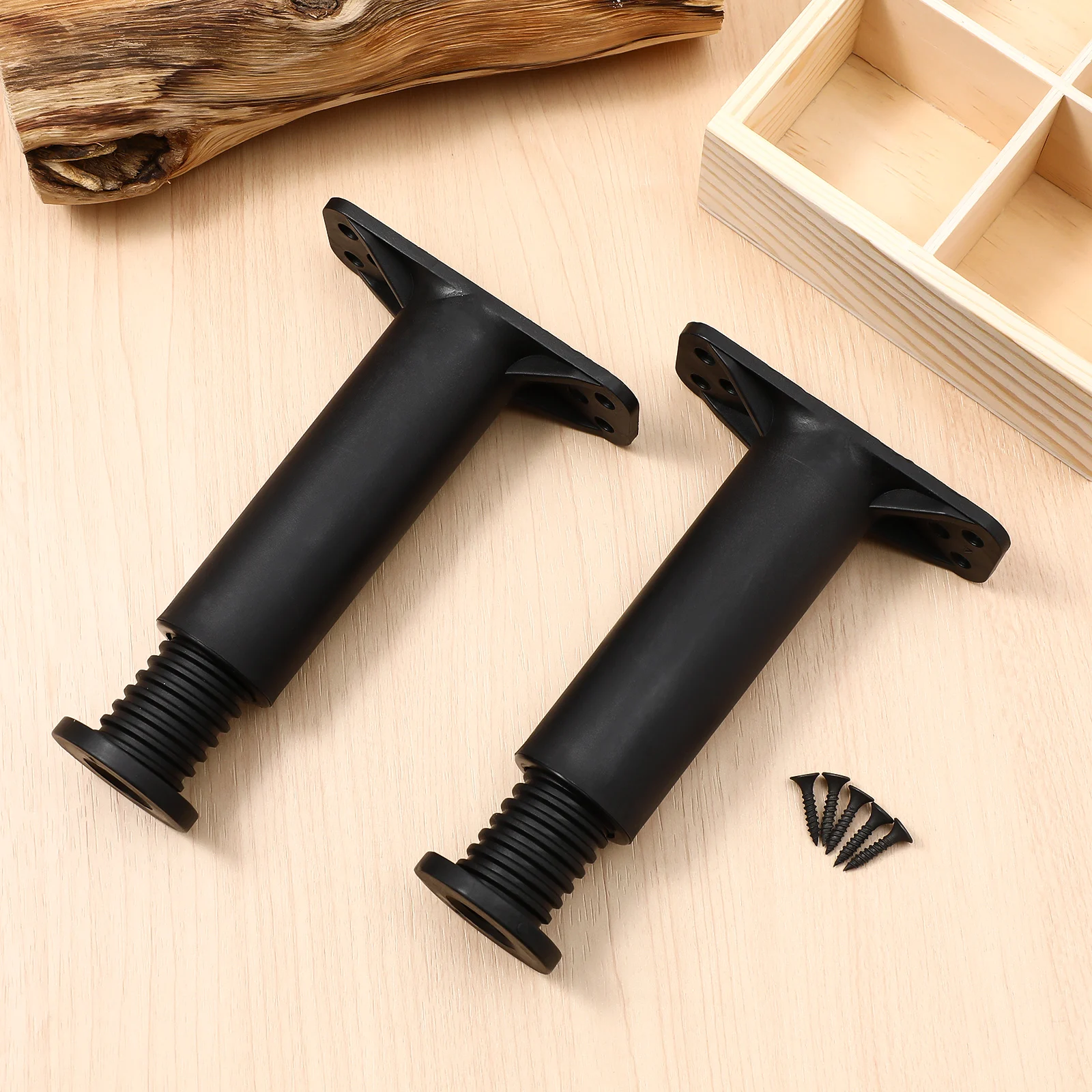 

2Pcs Bed Frame Center Support Leg Adjustable 5.11-8.66in Heavy Duty Bed Support Legs Replacement Sturdy Material