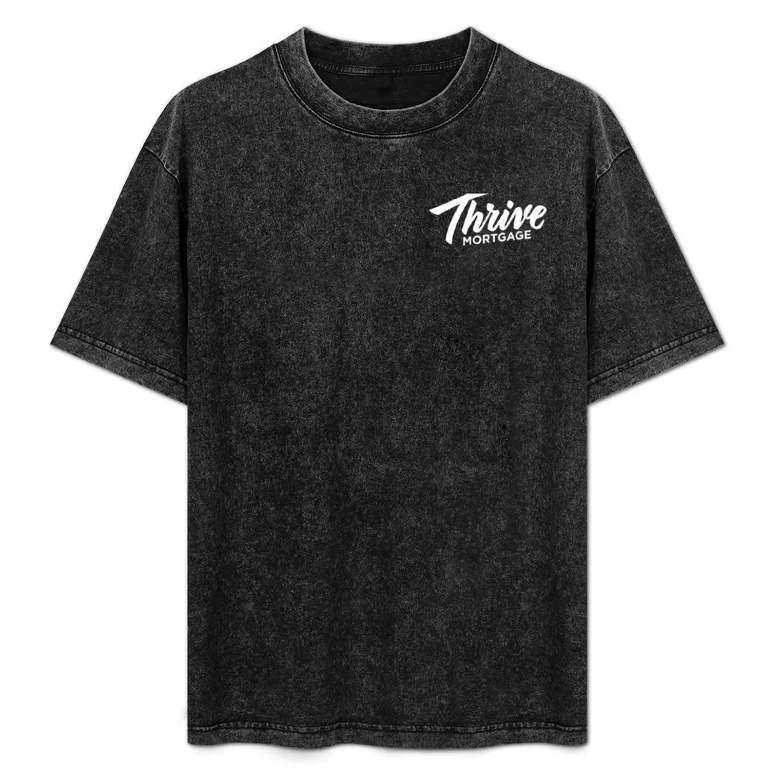 

White Thrive logo T-Shirt funny shirt cotton tees Men's cotton t-shirt