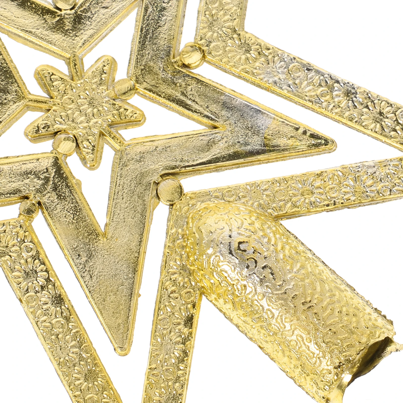 

10 Cm Pentagram Decoration Christmas Tree Topper Star Decorations Light Ornament Ornaments Gold Jacket