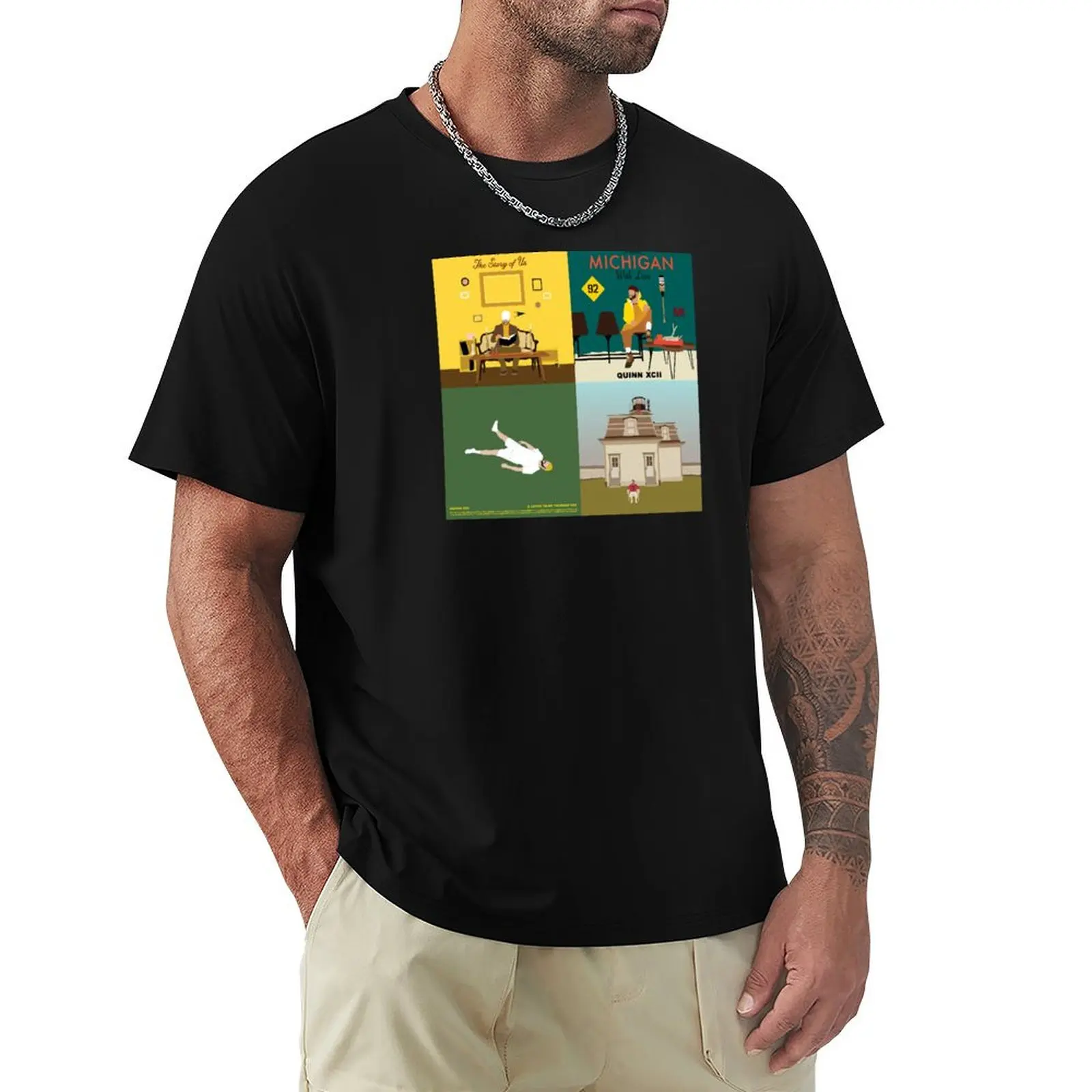 Quinn XCII Poster T-Shirt Standard Fit Solid Tee Shirt