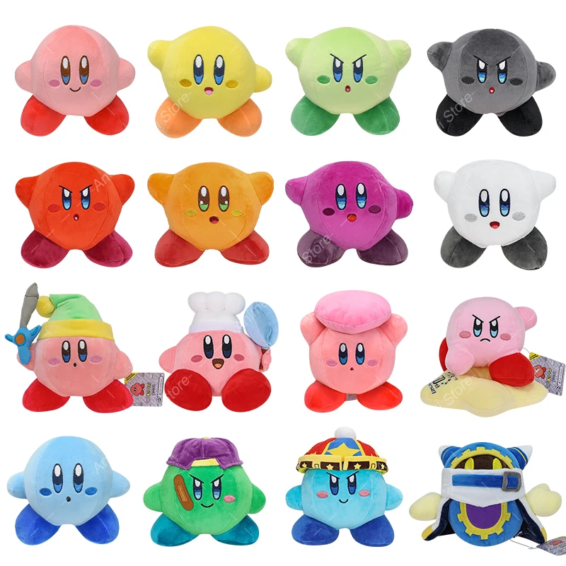 Anime Star Kirby Sword Magolor Chef Bread Swimming Kirby Waddle Doo Dee Stuffed Doll Toy Cute Peluche Toy Christmas Gifts