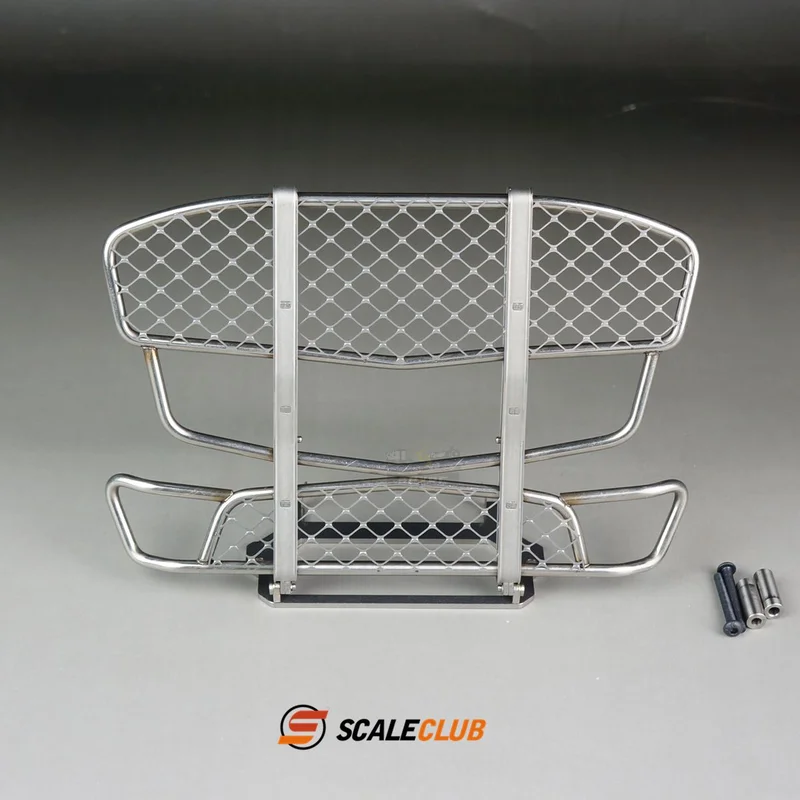 Scaleclub Model 1/14 For Benz  Actros Drag Head Metal Anti-collision Fence Animal Pen Bullpen For Tamiya Lesu Rc Truck Trailer