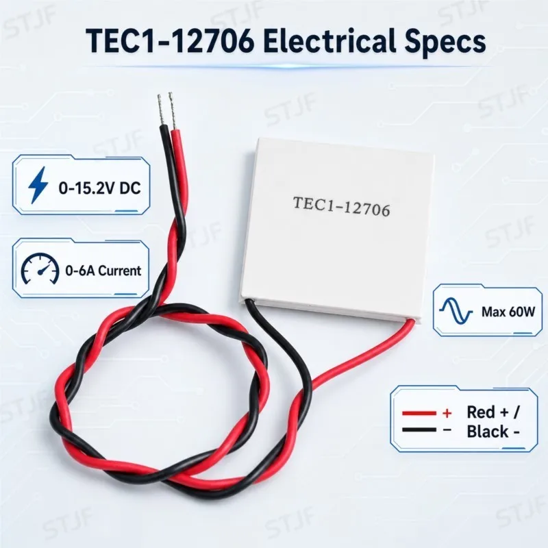 1pcs TEC1-12706 12706   Thermoelectric Cooler Peltier 40*40MM 12V New of semiconductor refrigeration