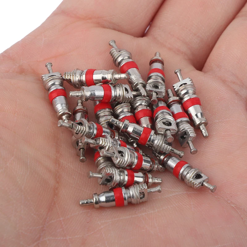 20PCS American valve core Car Truck Alloy Tire Tyre Valve Stem Core Part Replacement Tyre Zinc Alloy Valve Stem Core Part Car Ac