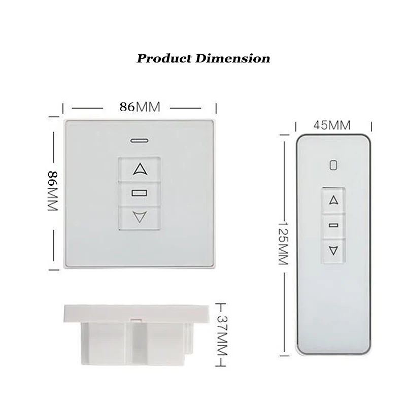 AC to 24V Motor Transformer Controler Electric Wall Switch Converter For DC Linear motor Window Chain Opener Roller Actuator