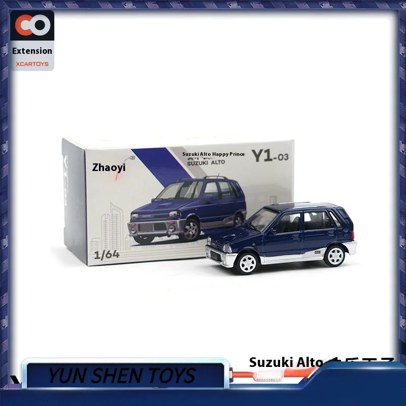 

Xcartoys 1/64 миниатюрная модель автомобиля из сплава, модель игрушки Happy Blue, модная коллекция, украшение для дисплея, подарок