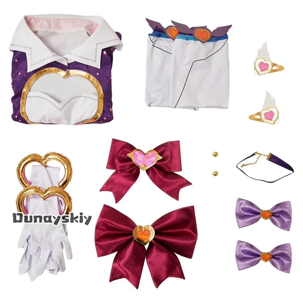 أنيمي لعبة Watchh2 زي كيريكو تأثيري حلي ماجيك بنات فانتازيا بحار الدعاوى Y2K الحلو Kawaii لوليتا موحدة الباروكات البدلة