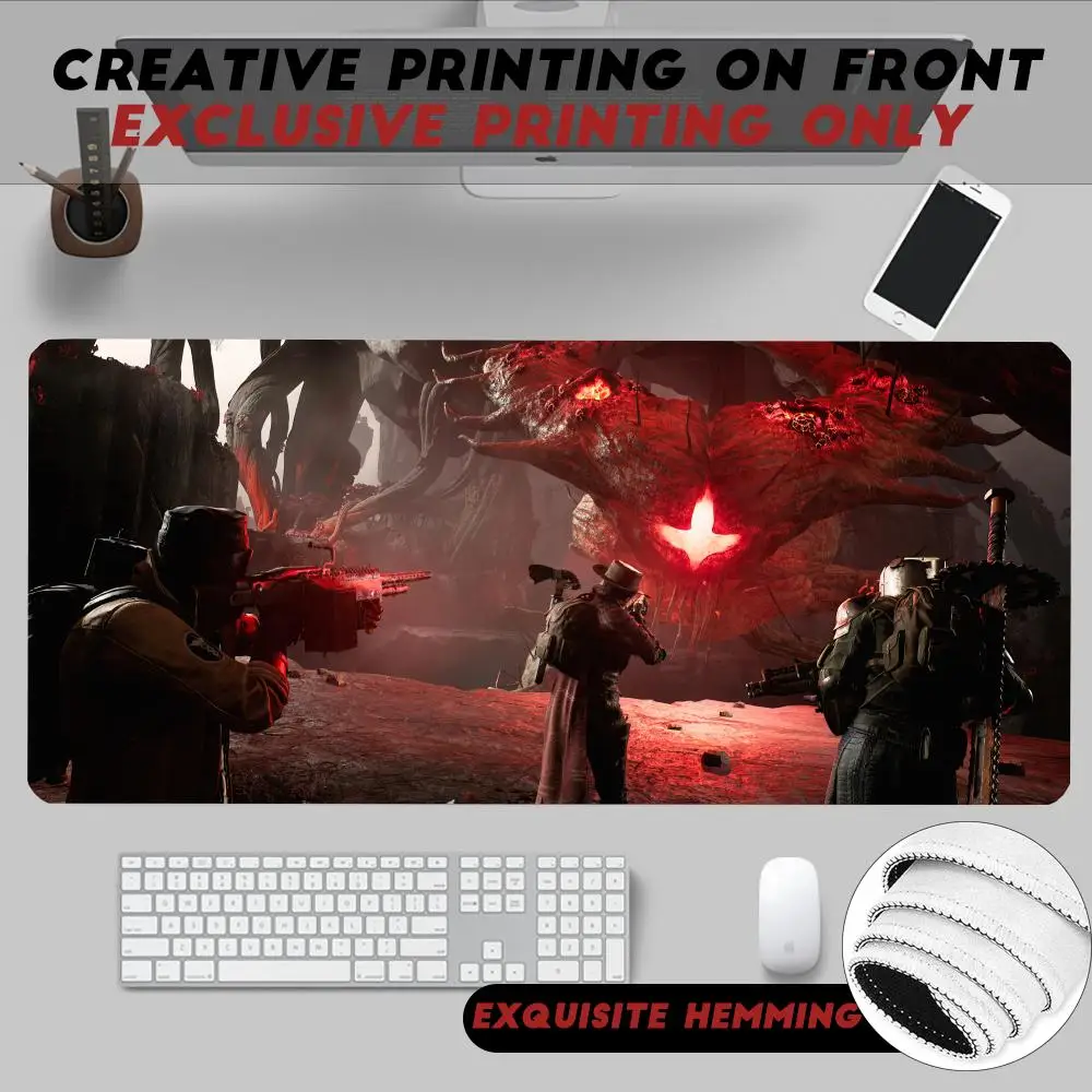 

Mouse Pad Non-Slip Rubber Edge locking mousepads Game play mats Adventure fighting game R-Remnant II for notebook PC computer