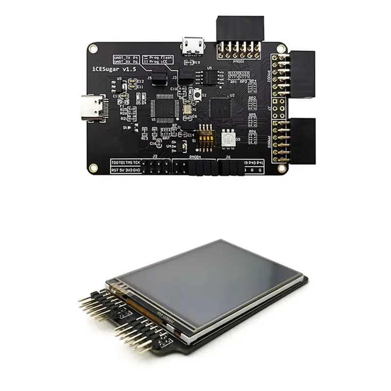 

Плата разработки FPGA JABS-Icesugar с интерфейсом USB-C, архитектурой RISC-V, Ice40up5k, с открытым исходным кодом, для IoT/проектов ИИ