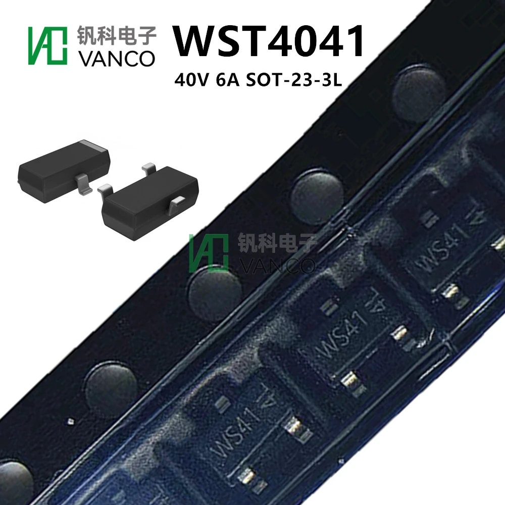 20pcs Kit WST4041 MOSFET P-CH 40V 6A SOT-23-3L In Sctock