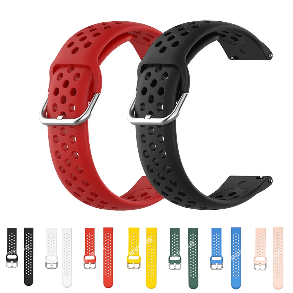 20 22mm Silicone Strap For Polar Vantage V3 M2/M Grit X Pro Titan Sport Wristband For Polar Ignite 3 2 Unite Pacer Band Bracelet