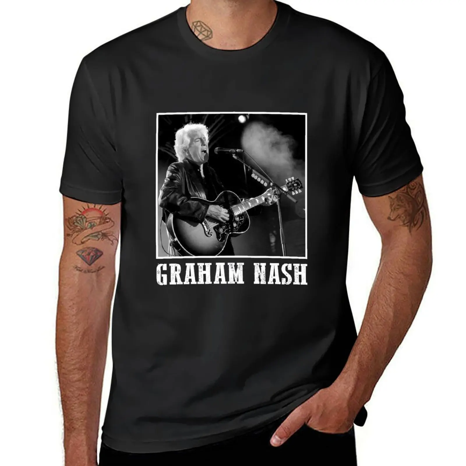 

Classical Graham Art Nash Tour T-Shirt blacks T-shirts man vintage anime shirt aesthetic clothes mens plain t shirts