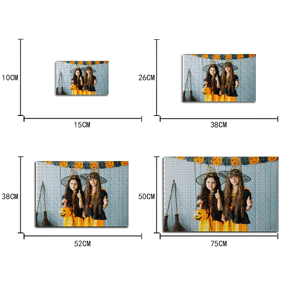 35/300/500/1000pcs Personalized Custom Photo Puzzle Friend Christmas outfit DIY Toys For Kids Decoration Collectiable Funny Adul
