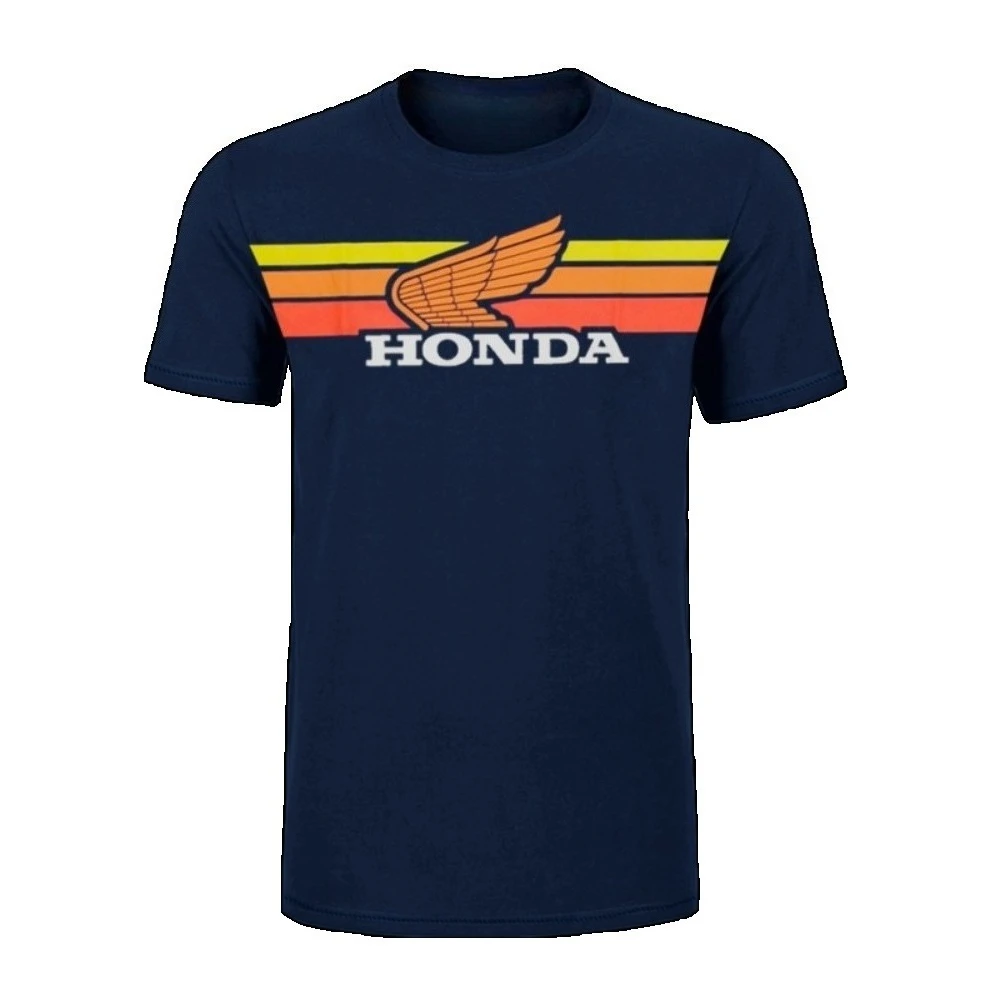 AliExpress Honda Men's and Women's T-shirt Summer New Cotton Tee Honda Sunset Short-sleeved Spring and Autumn Y2k Motorcycle Cycling Top