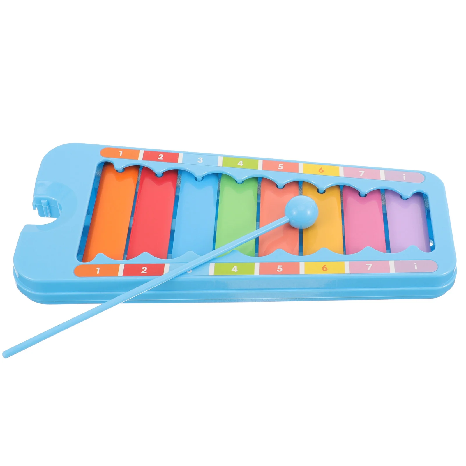 Bastoncini per xilofono per pianoforte per bambini Strumento musicale Giocattolo che bussa Regali per bambini Strumenti a percussione blu per adulti Bambino