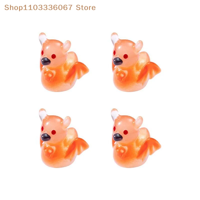 【HLS】【HB】Mini Glow In Dark Bat Resin Figurines Cute For Halloween Fairy Garden Decor Micro Landscape Access