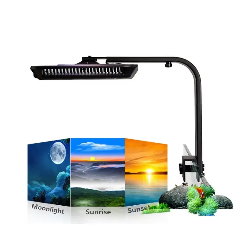 90W RGB Coral Light for Intelligent Simulation of Sunrise and Sunset for Marine LED Reef Aquarium