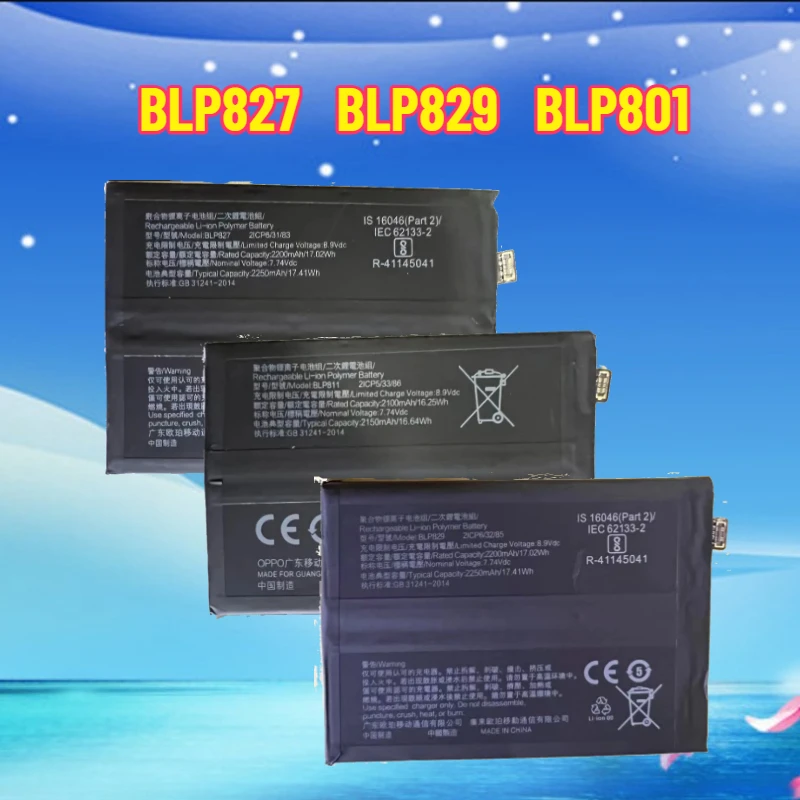 

Battery BLP827 for OnePlus 9 9pro OnePlus 8T Nord N100 N10 BLP829 Realme Gt 5g BLP811