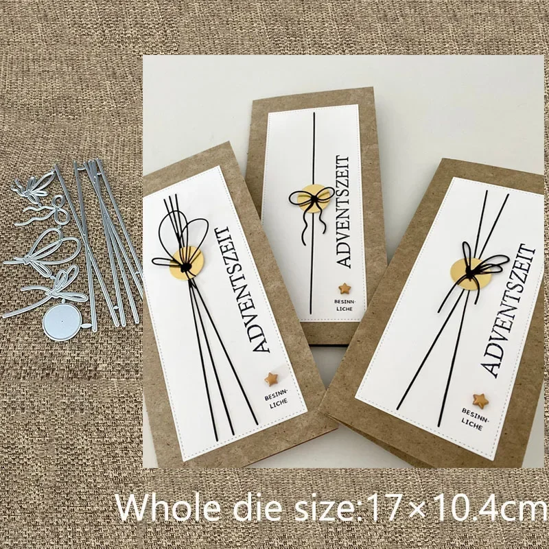 

New Design Craft Metal stencil mold Cutting Die Bow knot line Decoration scrapbook die cut Album Paper Card Craft Embossing