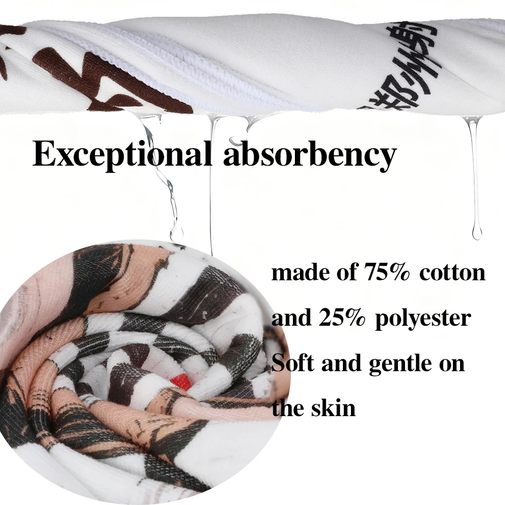 Handuk Hiking Target Lembut Mikrofiber Cepat Kering Ringan Portabel Tahan Lama untuk Memanah, Berburu, dan Berkemah