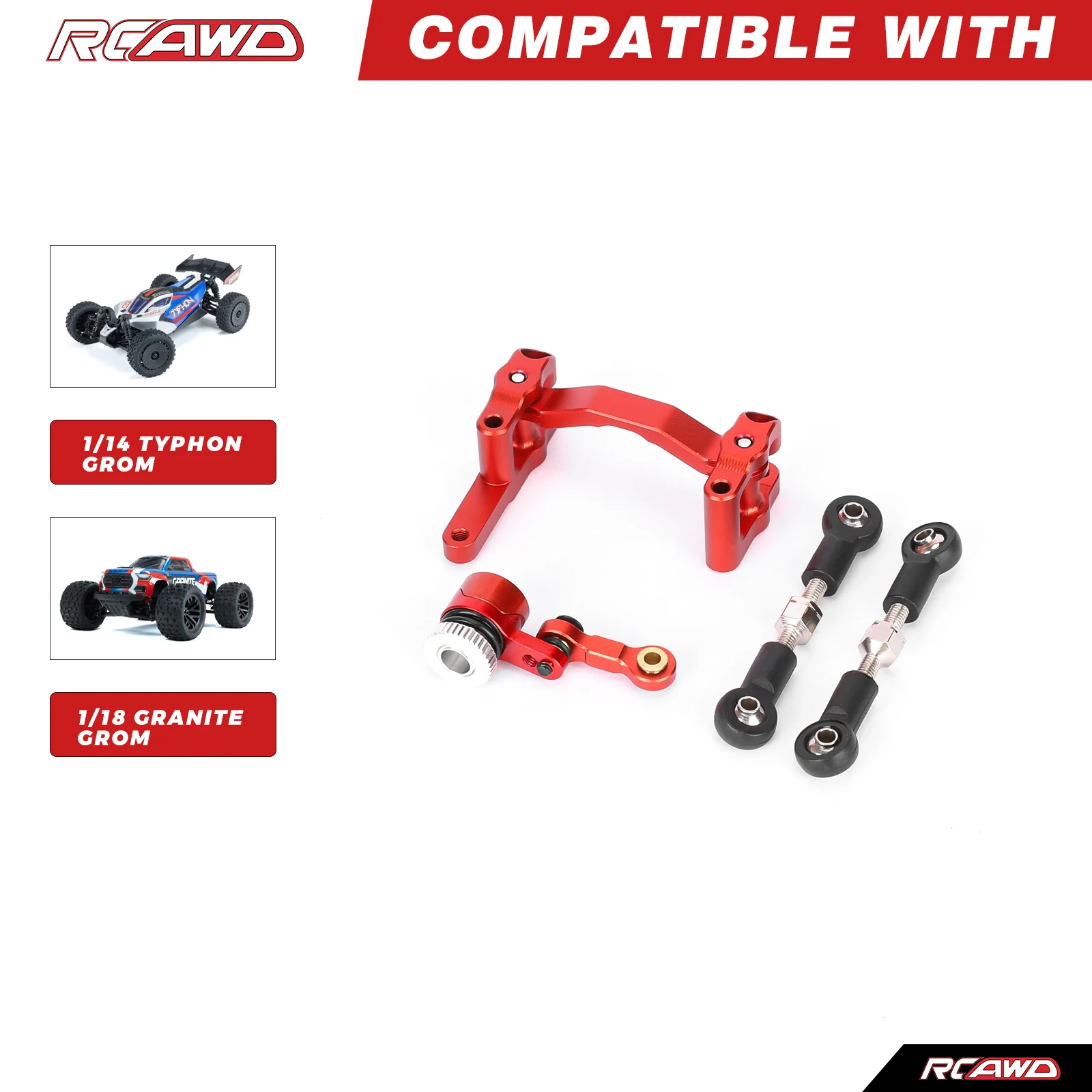 

Набор сервоприводов RCAWAD из алюминиевого сплава для ARRMA 1/18 GRANITE 1/14 TYPHON GROM ARA2306 ARA2306S ARA2102 ARA2106, деталь для обновлений